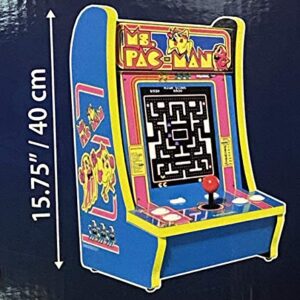 Ms Pacman Arcade 1 Counter-Cade Top Real Feel Arcade Controls! 15.75" High Includes Power Adapter, Instructions, and Ms. Pac-Man 1 Up Arcade