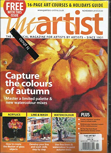 THE ARTIST MAGAZINE, CAPTURE THE COLOURS OF AUTUMN NOVEMBER, 2018