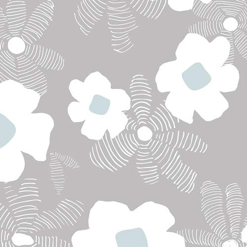 Art Gallery Fabrics Art Gallery Voile Lagom Asphodel Trace Fabric, Light Grey