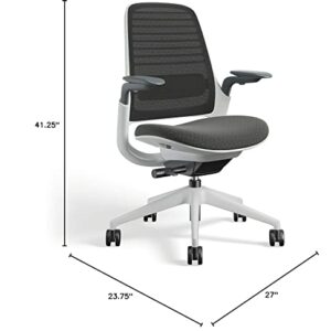 Steelcase Series 1 Office Chair, Hard Floor Casters, Graphite