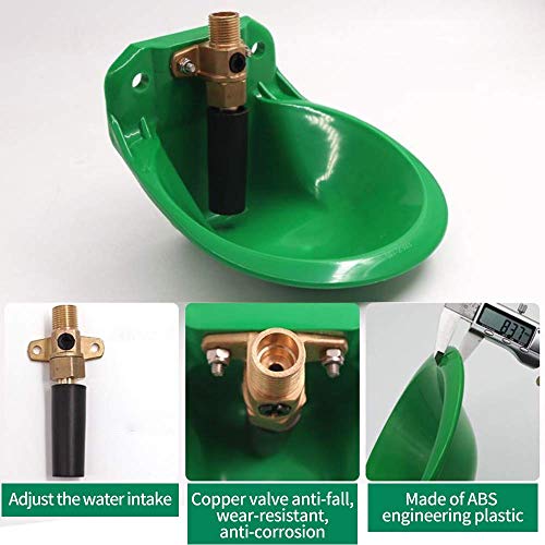 Plastic Sheep Waterer Bowl,Automatic Animals Drinking Water Bowl Dispenser for Goat,Sheep, Pig