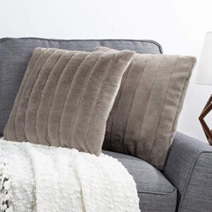 lavish home 80-pff-1 pillow, 17", gray