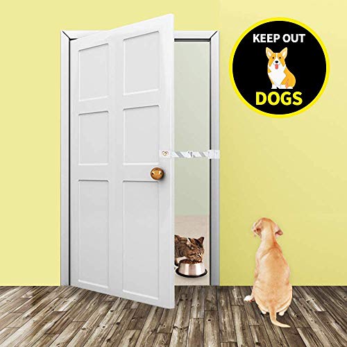 Cat Door Adjustable Latch Buddy Pet Stopper - Dog Proof Litter Box for doorways Cat Door Stop Strap, Interior Cat Door Holder, Feeding Station for Cats by HA SHI