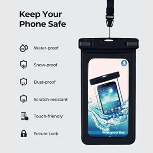 Universal Waterproof Underwater Cell Phone Dry Bag Pouch Case with Lanyard Armband for iPhone 13, 13 Pro, 13 Pro Max, 13 Mini, for Samsung Galaxy S22 Ultra 5G, S22+ 5G, S22 5G, S21 FE 5G, A13 5G