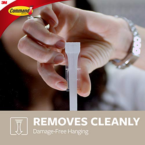 Command Large, Damage Free Hanging Wall Hooks with Adhesive Strips, No Tools Double Wall Hooks for Hanging Decorations in Living Spaces, 2 Black Plastic Hooks and 2 Command Strips