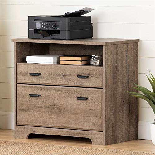 South Shore Versa 2-Drawer File Cabinet, Weathered Oak