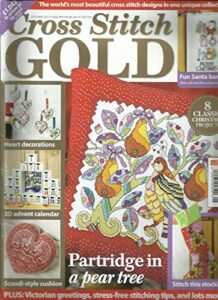 cross stitch gold, december, 2013# 39 free gifts or inserts are not include