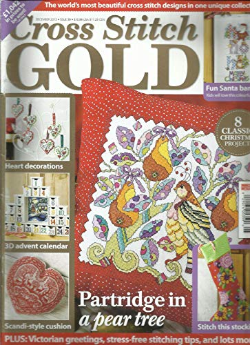 CROSS STITCH GOLD, DECEMBER, 2013# 39 FREE GIFTS OR INSERTS ARE NOT INCLUDE