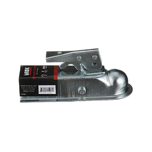 bROK Products 32978 Coupler 1-7/8" Ball, 2" Channel - 2000 lb, Silver