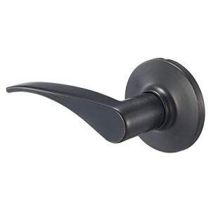 amazon basics victor dummy door lever - left-handed lever, oil rubbed bronze