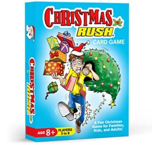 arizona gameco christmas rush card game - a fun christmas game for families, kids and adults – a great gift idea, party game or stocking stuffer – ages 8 and up
