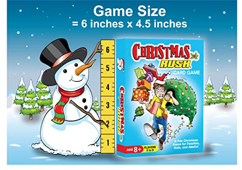 Arizona GameCo Christmas Rush Card Game - a Fun Christmas Game for Families, Kids and Adults – a Great Gift Idea, Party Game or Stocking Stuffer – Ages 8 and Up