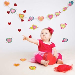 45 Pieces Assorted Color Education Hearts Cut-Outs Valentine Themed Cutouts with Glue Point Dots for Bulletin Board Classroom Decoration Valentine's Day Wedding Anniversary Party Supplies, 5.9 Inches