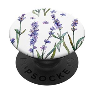 watercolor flowers violet purple lavender lilac floral cute popsockets swappable popgrip