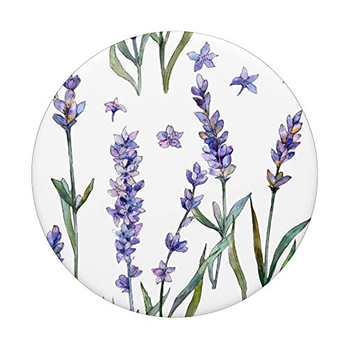 Watercolor Flowers Violet Purple Lavender Lilac Floral Cute PopSockets Swappable PopGrip