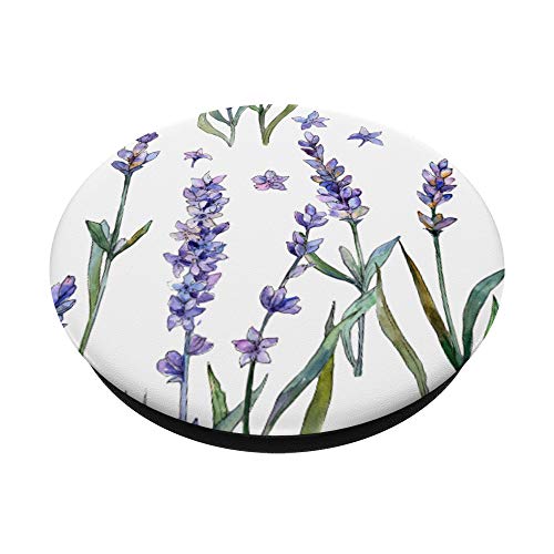 Watercolor Flowers Violet Purple Lavender Lilac Floral Cute PopSockets Swappable PopGrip