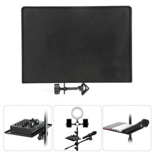 Sound Card Tray,Universal Sound Card Tray Live Broadcast Microphone Mic Rack Stand Phone Clip Holder,Multifunction ABS+Metal Commodity Shelf Mobile Phone Live Broadcast Bracket