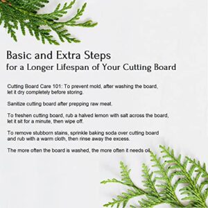 JNE Hinoki Cypress Wood Cutting Board, Chopping Board, Butcher Board, Serving Board, Solid Single Piece, No Joint, No Glue (17.3L x 9.5W x 1.2H inch)