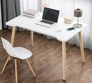 modern simple style computer desk,solid wood ergonomic writing table workstation,pc laptop study writing desk workstation for home office