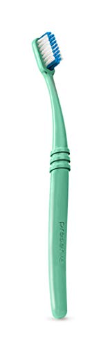 Preserve Ocean Plastic Initiative (POPI) Adult Toothbrush, Made in USA from Recycled Ocean Plastic, Neptune Green, Soft, 6 Count