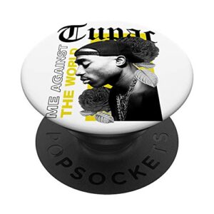 tupac me against the world popsockets popgrip: swappable grip for phones & tablets
