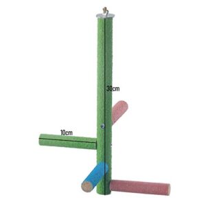 Mrli Pet Parrot Perch Rough-surfaced, Sand Perches for Parakeet and Other Small Bird Keeps Beaks & Claws Trimmed