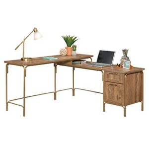 Sauder Coral Cape L-Desk, L: 60.55" x W: 59.09" x H: 30.08", Sindoori Mango Finish