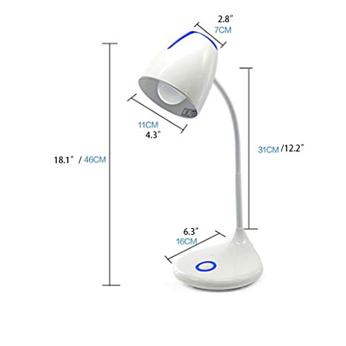 Eye-Caring LED Eye Protection Desk Lamp Energy-saving Rotating Folding Button Dimming Table Lamp for Students To Learn and Write Office lamp (Color : Yellow)