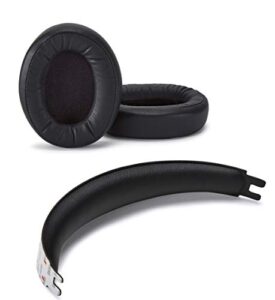 premium ear pads and headband compatible with kingston hyperx cloud flight s and cloud flight headphones (black). protein leather | soft high-density foam | easy installation