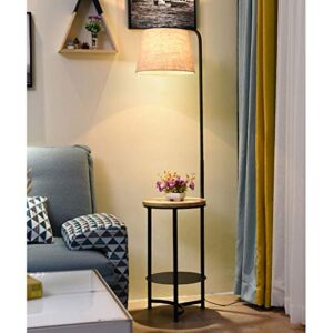 Floor lamp Nordic Modern Fashion Coffee Table Floor Lights E27 LED Iron Bracket Floor Lamps For Living Room Bedroom Study Hotel Room Floor Light (Color : Black)