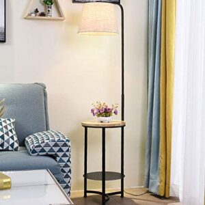 Floor lamp Nordic Modern Fashion Coffee Table Floor Lights E27 LED Iron Bracket Floor Lamps For Living Room Bedroom Study Hotel Room Floor Light (Color : Black)