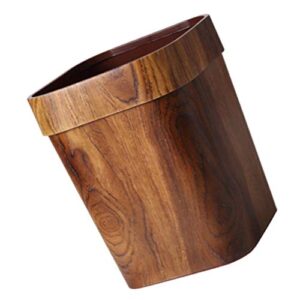 garneck trash container vintage trash trash can wood small square wastebasket garbage container bin trash can pail for bathroom kitchen home office square garbage container kitchen garbage cans