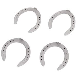 horseshoe, 4pcs aluminum alloy horse shoes horse riding equestrian tools, for horses that have more exercise or work(13cm)