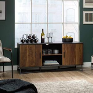 Sauder Canton Lane Credenza, L: 53.98" x W: 17.99" x H: 24.21", Brew Oak Finish