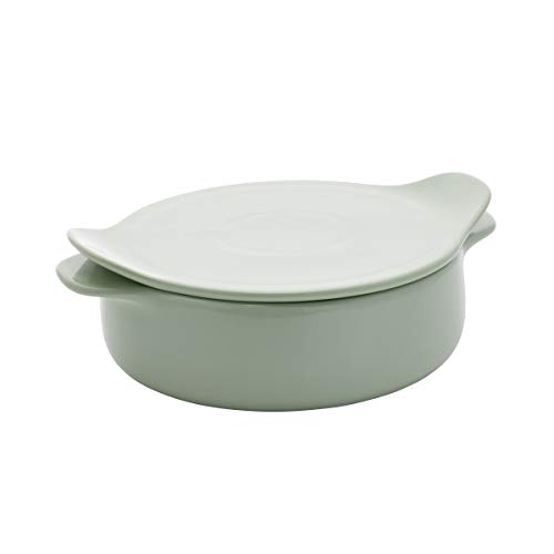 KitchenAid Vitrified Stoneware Round Baker, 2.25-Quart, Pistachio