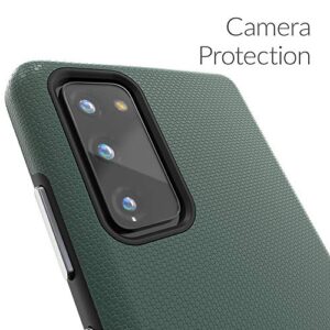 Crave Dual Guard for Samsung Galaxy S20 FE Case, Shockproof Protection Dual Layer Case for Samsung Galaxy S20 FE, S20 FE 5G - Forest Green