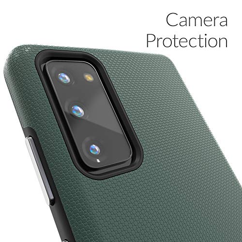 Crave Dual Guard for Samsung Galaxy S20 FE Case, Shockproof Protection Dual Layer Case for Samsung Galaxy S20 FE, S20 FE 5G - Forest Green