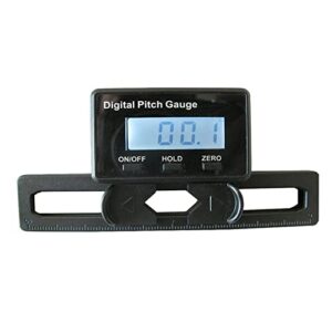 TL90 LCD Digital Pitch Gauge with Backlight Gyro Sensor for ST250-800 Size Helicopter Airplane