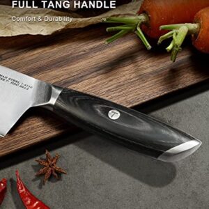 TUO Cleaver Knife, 7 inch Chinese Cleaver Vegetable Meat Cleaver Knife, High Carbon Stainless Steel Chopping Knife with Ergonomic