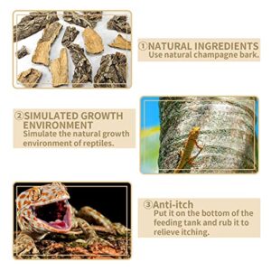 Cork Terrarium Background Natural Cork Bark Backdrop Reptile Climbing Mat Habitat Decor for Spider Lizard Chamelon Turtle Beared Dragon(2 PCS)