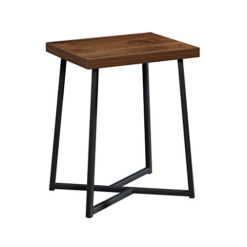 Sauder Canton Lane Side Table, L: 15.55" x W: 19.45" x H: 23.62", Grand Walnut Finish