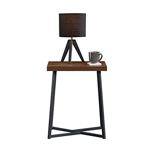 Sauder Canton Lane Side Table, L: 15.55" x W: 19.45" x H: 23.62", Grand Walnut Finish