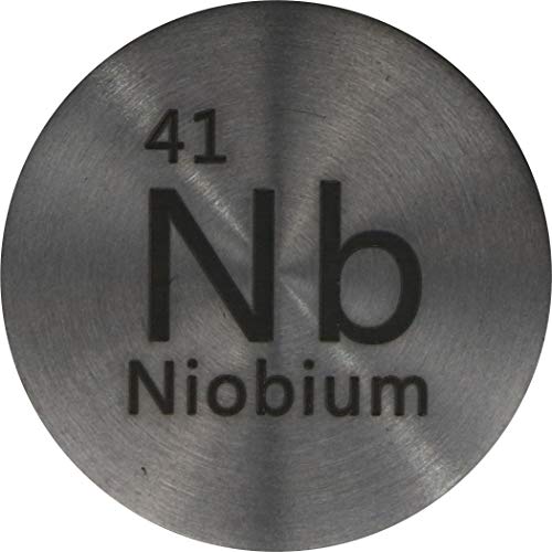 Niobium (Nb) 27mm Metal Disc 99.95% Pure for Collection or Experiments