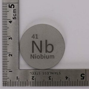 Niobium (Nb) 27mm Metal Disc 99.95% Pure for Collection or Experiments