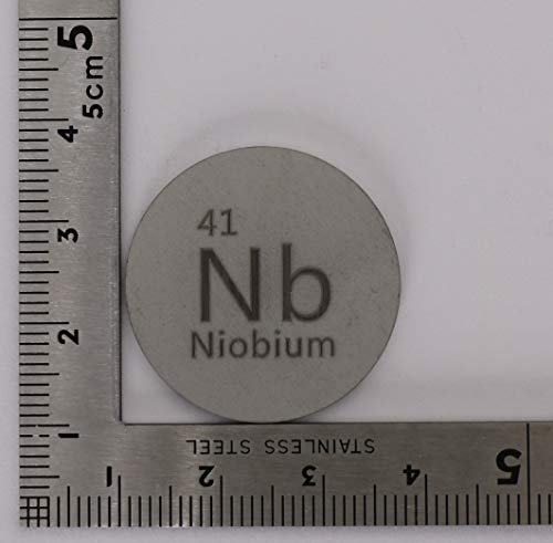 Niobium (Nb) 27mm Metal Disc 99.95% Pure for Collection or Experiments