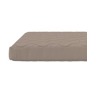 DHP Dana 6 Inch Quilted Twin Mattress with Removable Cover and Thermobonded Polyester Fill, Gray