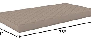 DHP Dana 6 Inch Quilted Twin Mattress with Removable Cover and Thermobonded Polyester Fill, Gray