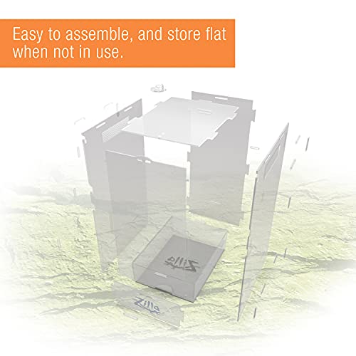 Zilla Micro Habitat Terrarium Enclosure for Small Tree Dwelling Reptiles, Amphibians, Spiders & Other Invertebrates, Small