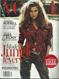 vogue paris magazine, mode jungle fever avril 2014 no. 916 french language