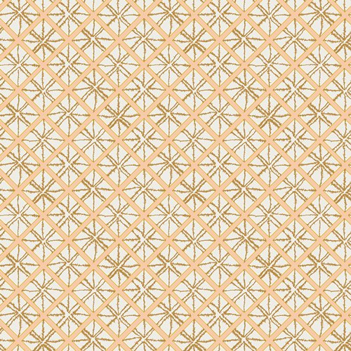 Art Gallery Fabrics Art Gallery Wanderer Diamond Cloth Cereus Fabric, Cream and Peach